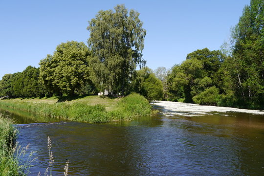 Zusammenfluss von Breg und Brigach zur Donau
