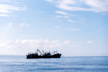 Fishing in the blue waters of Philippine Sea