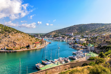 Balaklava Bay, beautiful part of Sevastopol, Crimea