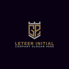 Inspiring company logo design from the initial letters of the GP logo icon. -Vectors