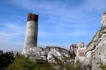 Fototapeta na wymiar the ruins of the castle