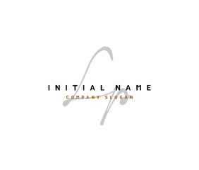 L P LP Beauty vector initial logo, handwriting logo of initial signature, wedding, fashion, jewerly, boutique, floral and botanical with creative template for any company or business.