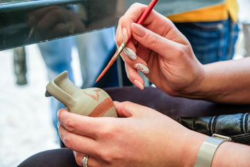 paint crock pots handmade work