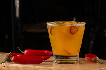Orange and pepper cocktail