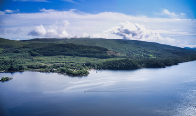 Aerial image of Loch Lomond and the Trossachs