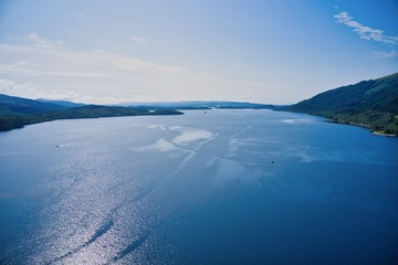 Aerial images of Loch Lomond and the Trossachs