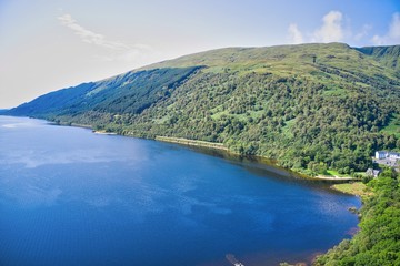 Fototapeta na wymiar Aerial images of Loch Lomond and the Trossachs