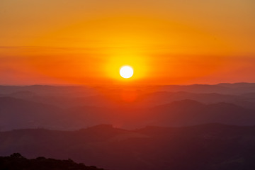 Obraz premium a colorful sunset