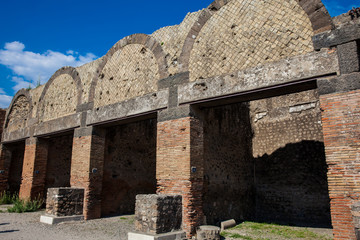 Ruins of the ancient city of Pompeii