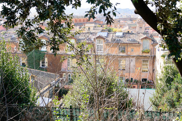 Beautiful view in the ancient center of Rome