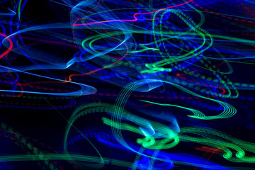 Colorful background light paint pattern