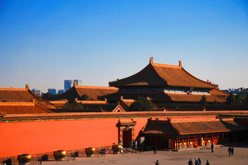 Temples Of The Forbidden City In Beijing China