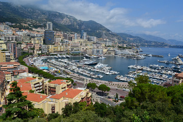 Naklejka premium Monte Carlo depuis le rocher de Monaco