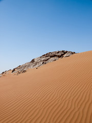 Fototapeta na wymiar A view of a desert dune