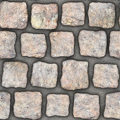 S156 Seamless texture - cobblestone pavers