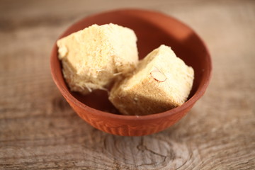 indian sweetness soam papdi plate