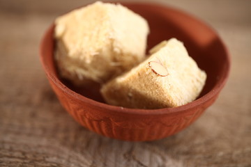 indian sweetness soam papdi plate