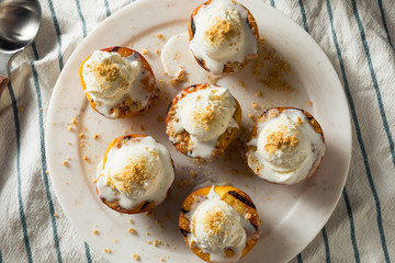 Homemade Grilled Peaches with Ice Cream