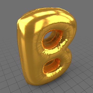 Foil letter B balloon