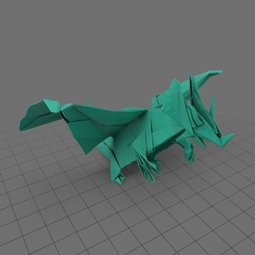 Origami dragon
