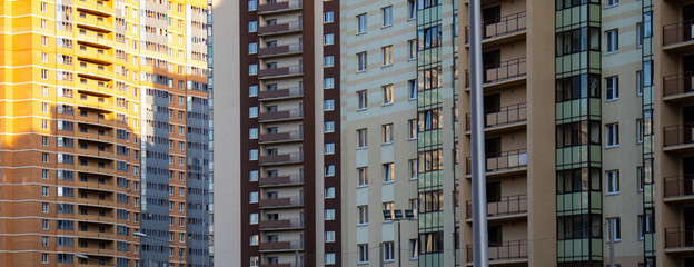 Fototapeta na wymiar Urban view of the modern city development