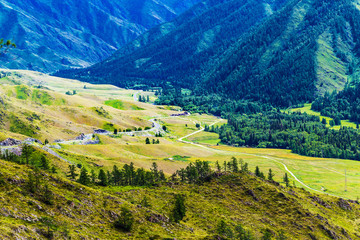 Chike - Taman mountain pass. Altai Republic, Russia