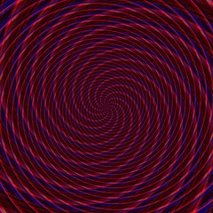 Abstract background illusion hypnotic illustration, delusion rotation.