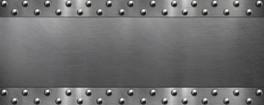 Metal plate metallic frame rivets