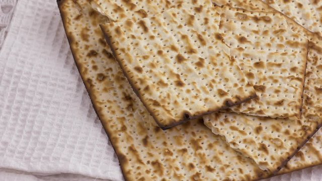 Passover Matzoh, Jewish Holiday Bread. 