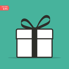 Gift Box icon design template. Trendy style, vector eps 10