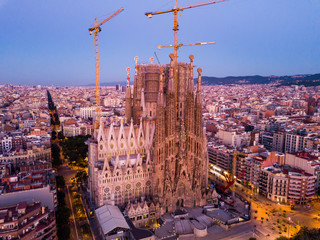 Sagrada Familia at twilight