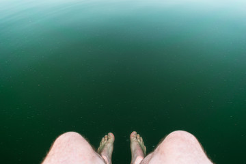 Feet in the Lake