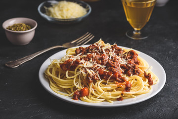 Spaghetti with bolognese sauce
