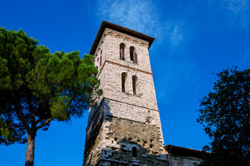 Fototapeta na wymiar The bell tower of the Church