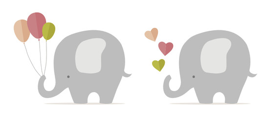 Cute baby elephant, nursery stuff