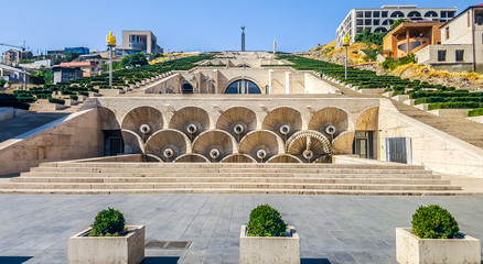 The Cascade - a giant stairway made of limestone. Yerevan, Armenia. © sforzza