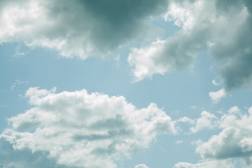 Blue sky background with clouds