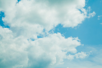 Blue sky background with clouds