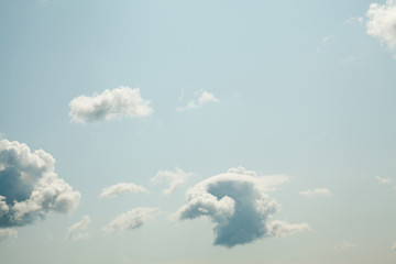 Blue sky background with clouds