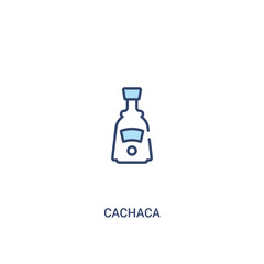 cachaca concept 2 colored icon. simple line element illustration. outline blue cachaca symbol. can be used for web and mobile ui/ux.