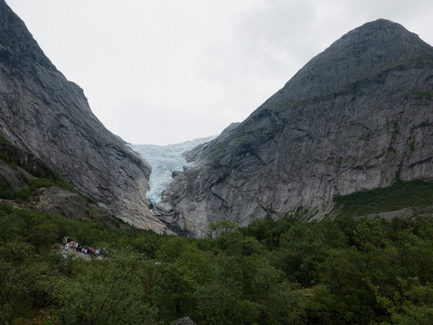 Scenic view Jostedalsbreen Glacier, Jostedalsbreen National Park, Briksdalsbreen, Norway