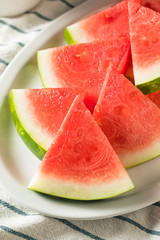 Raw Organic Pink Watermelon Slices