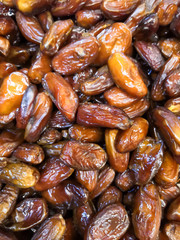 Background from the fruit of the date palm