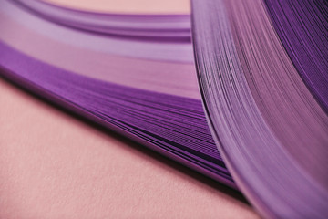 Abstract purple paper wave pattern