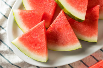 Raw Organic Pink Watermelon Slices