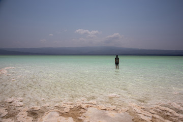 Lake Assal in Djibouti is the lowest point in Africa.