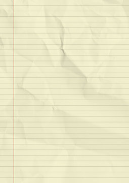 Yellow lined paper texture background