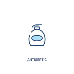 antiseptic concept 2 colored icon. simple line element illustration. outline blue antiseptic symbol. can be used for web and mobile ui/ux.