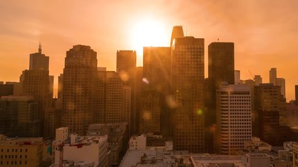 Sunrise time-lapse of downtown San Francisco - Powered by Adobe