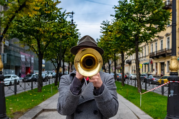a trumpet player © Dmitry